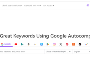 Keyword tool free