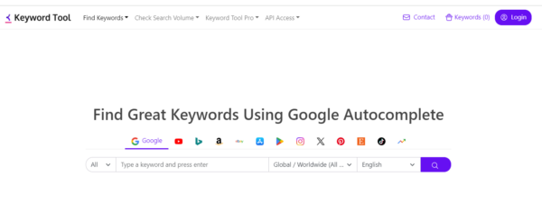 Keyword tool free