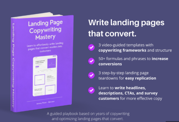 Landing page mastery benifits.
