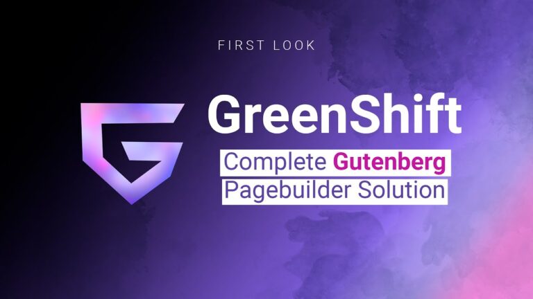 GreenShift Complete Gutenberg Pagebuilder Solution