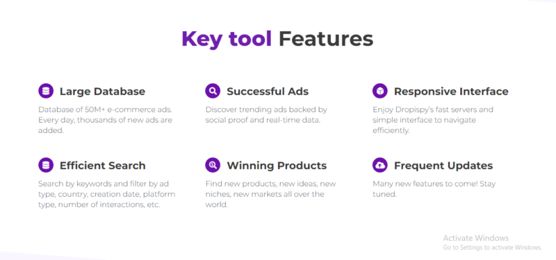 Key Tool Features