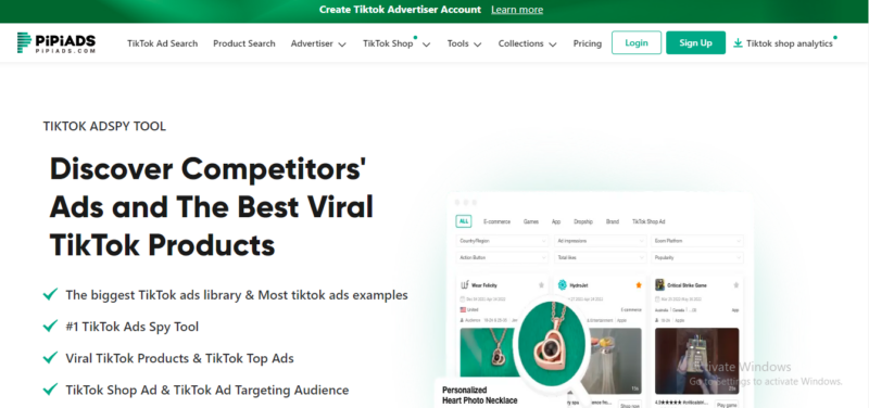 PiPiADS TIKTOK ADSPY TOOL
