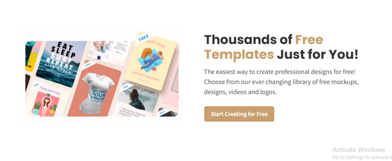 Placeit thousands of free tempelates
