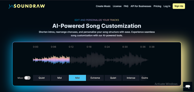 Soundraw features