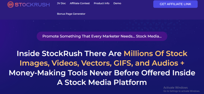 Stockrush Homepage