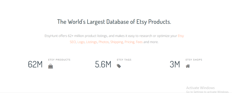 The-Worlds-Largest-Database OF Etsy Product.
