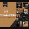 50 Premium Lawyer Canva Template pro