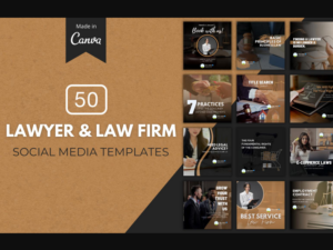 50 Premium Lawyer Canva Template pro