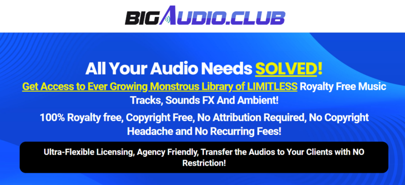 BigAudio.Club homepage