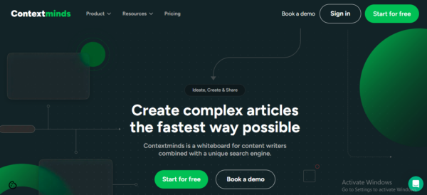 Contextminds Homepage