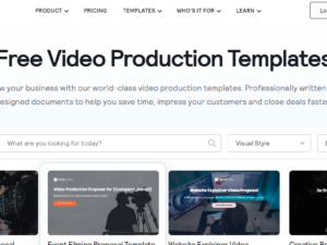 Video Production Template Free