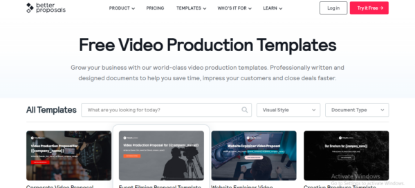 Video Production Template Free