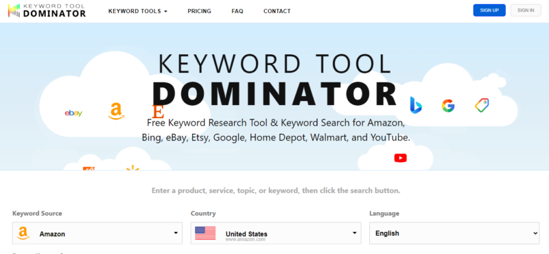 KEYWORD TOOL DOMINATOR Homepage