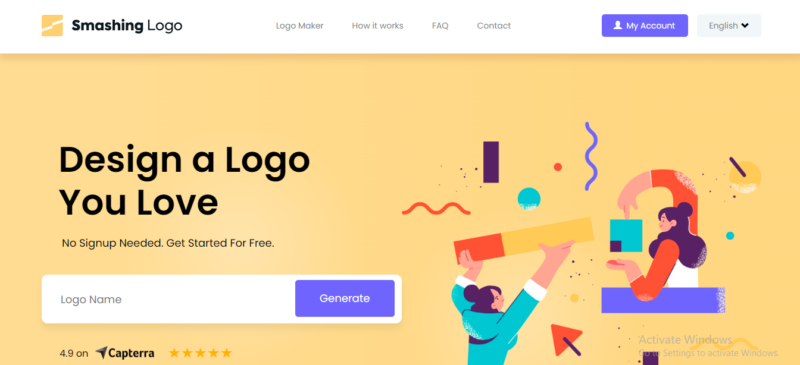 Smashing Logo Homepage