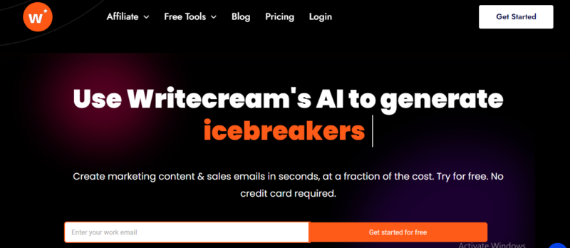 Writercream Homepage