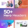 50+ PSD Hero Website Headers pro