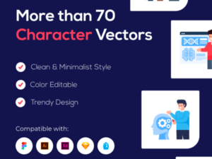 75 Artificial Intelligence vector icon free