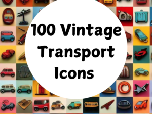 100 Vintage Transport Icons free