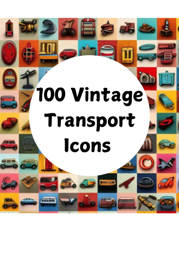 100 Vintage Transport Icons free