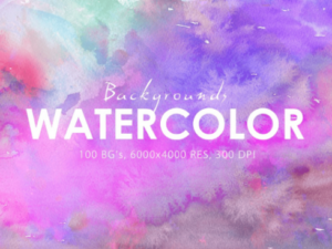 Only Watercolor Background and Texture Bundles