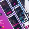 Xonigue Music Mobile App UI Kit free